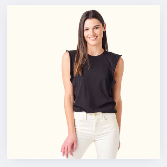 Black “Frame” Summer Tee — Size M - Picture 3 of 5